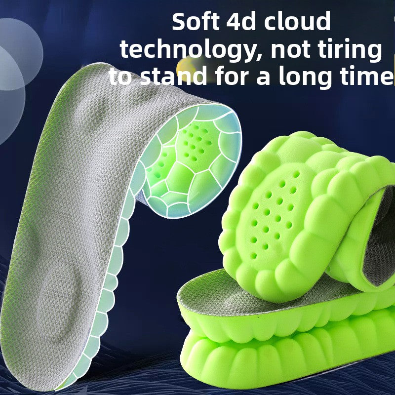 Comfortable Shock-Absorbing Anti-Odor Shoe Insoles Shield Tread
