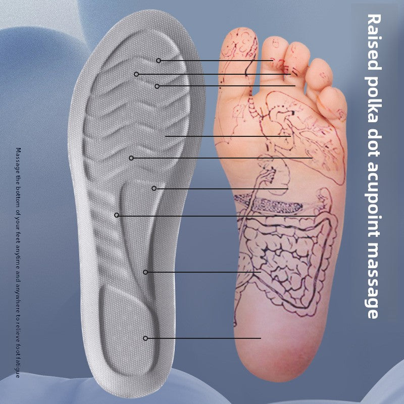 Comfortable Breathable Shock Absorption Shoe Insoles Shield Tread
