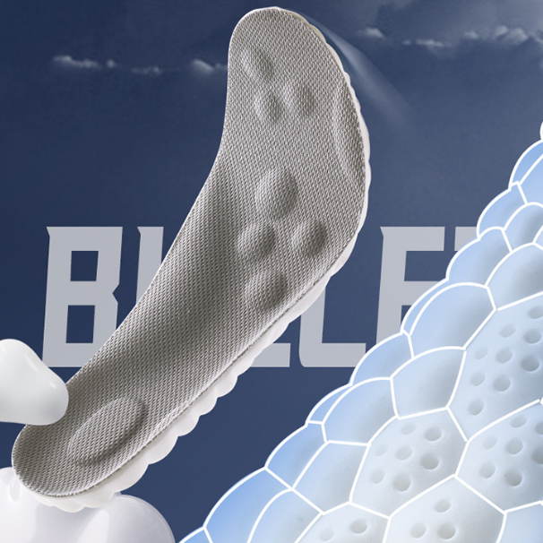 Comfortable Shock-Absorbing Anti-Odor Shoe Insoles Shield Tread