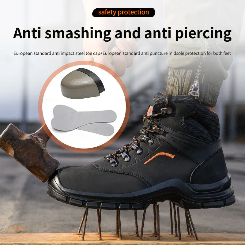 ShieldTread ProForge™ Sentinel 2: The Ultimate Waterproof Leather Work Boots - Shield Tread