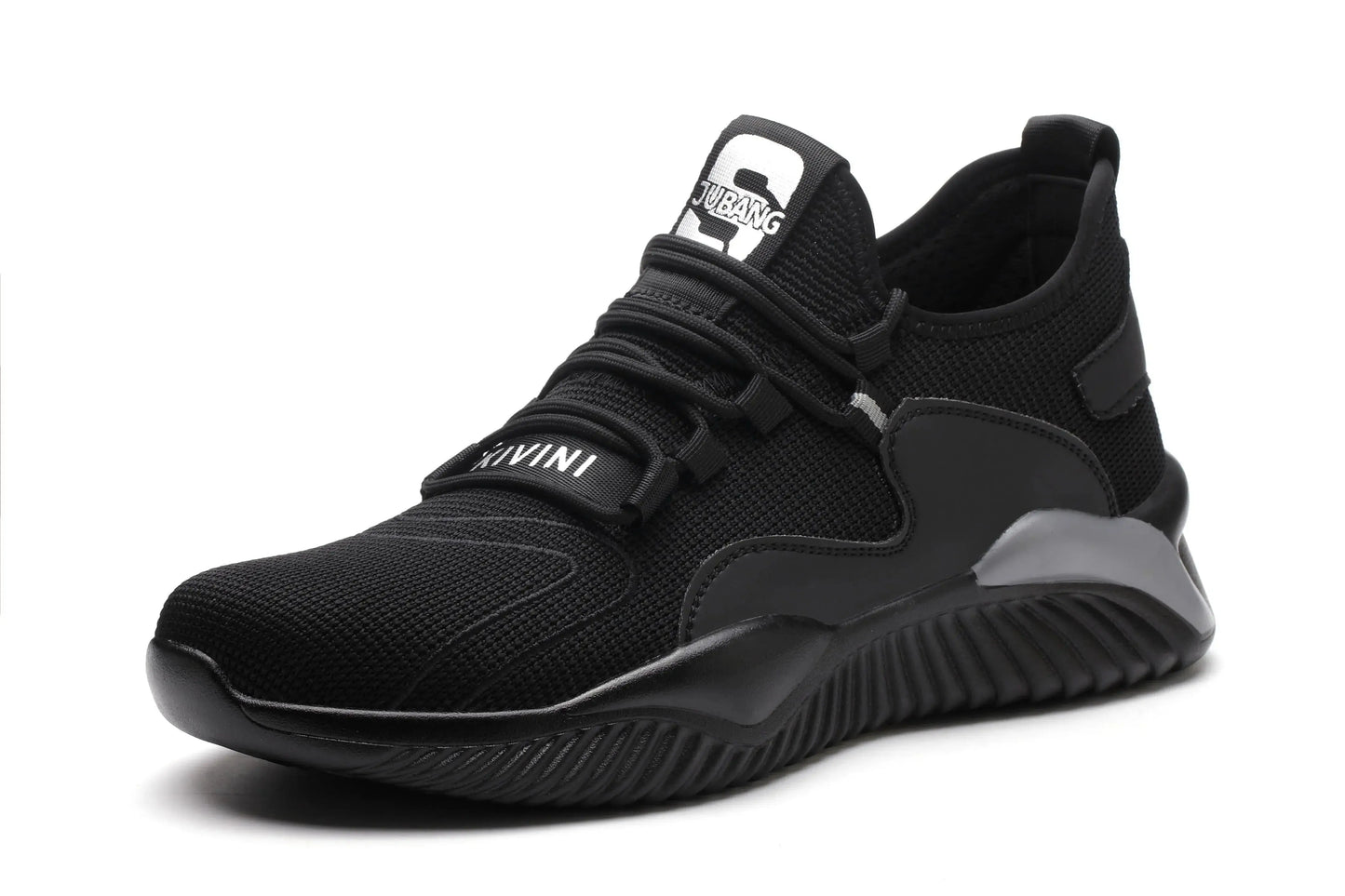 ShieldTread Men’s Lightweight Steel Toe Safety Shoes – Mesh Upper, Slip-Resistant Sole - Shield Tread