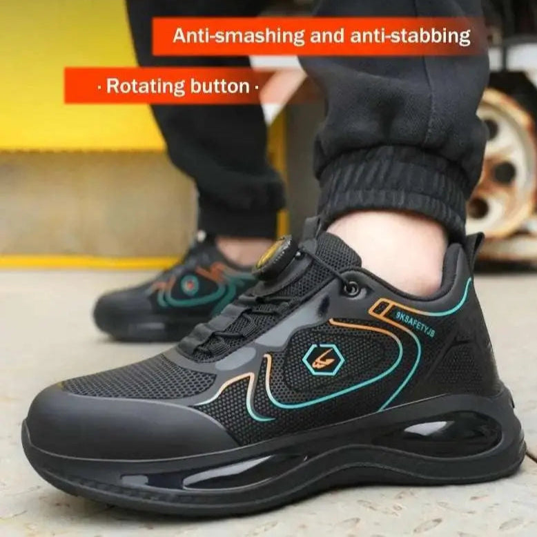 Shield Tread Waterproof Steel Toe Safety Sneaker 14:691#836 Black;200000124:200000334