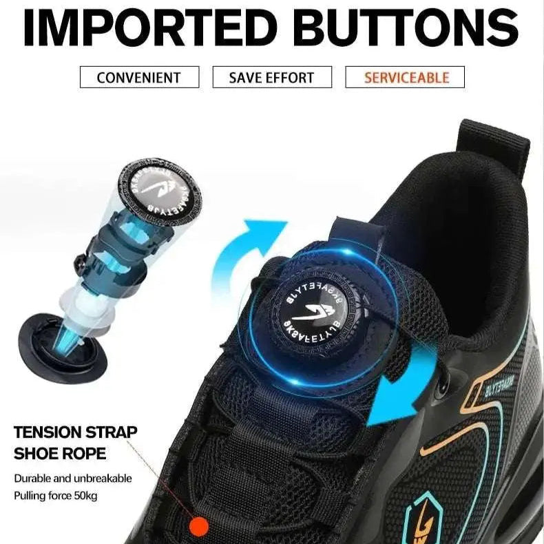 Shield Tread Waterproof Steel Toe Safety Sneaker 14:691#836 Black;200000124:200000334