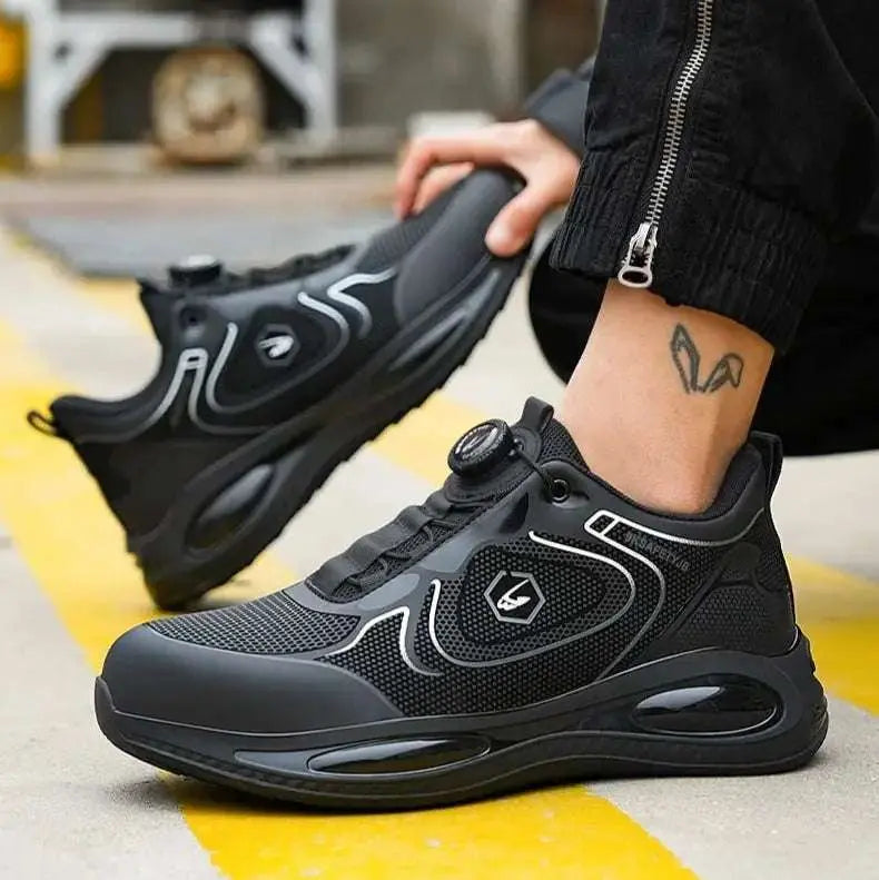 Shield Tread Waterproof Steel Toe Safety Sneaker 14:691#836 Black;200000124:200000334