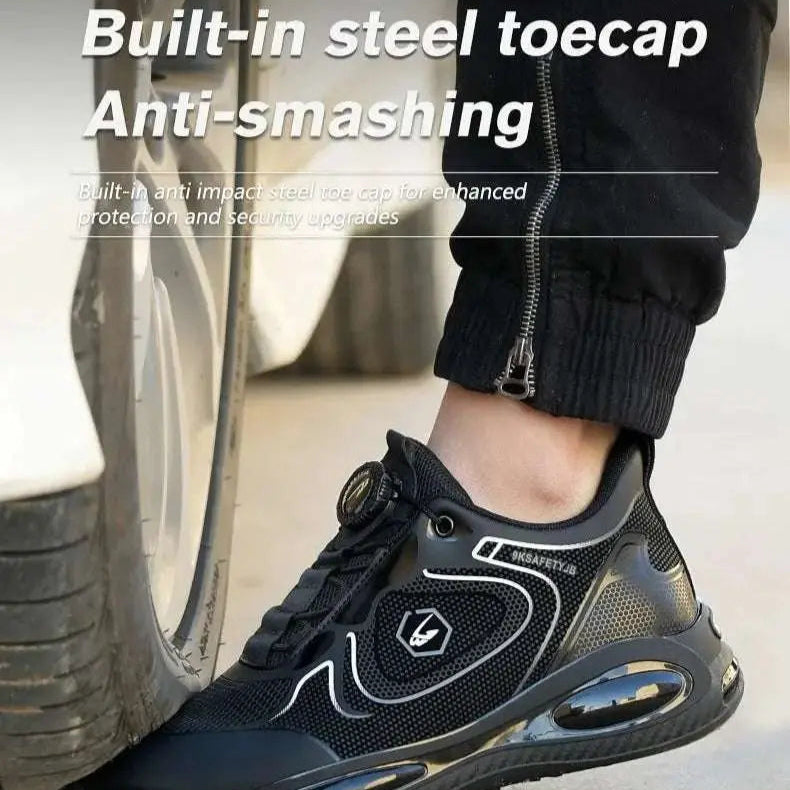 Shield Tread Waterproof Steel Toe Safety Sneaker 14:691#836 Black;200000124:200000334