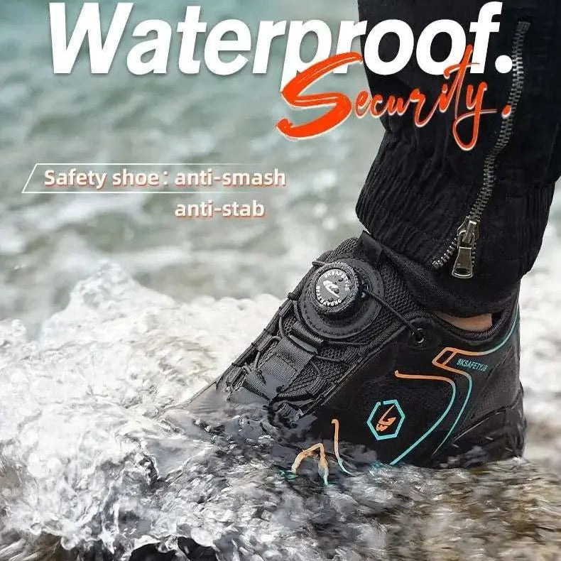 Shield Tread Waterproof Steel Toe Safety Sneaker 14:691#836 Black;200000124:200000334