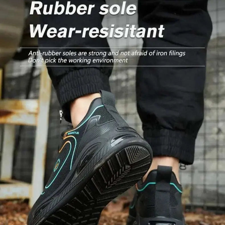 Shield Tread Waterproof Steel Toe Safety Sneaker 14:691#836 Black;200000124:200000334