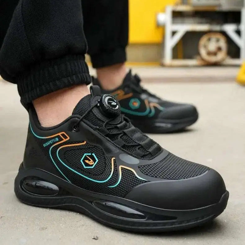 Shield Tread Waterproof Steel Toe Safety Sneaker 14:691#836 Black;200000124:200000334