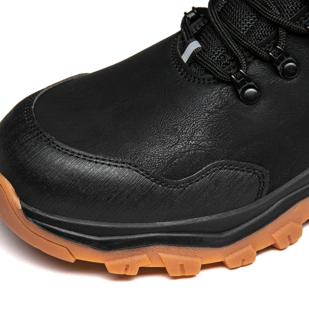 ShieldTread | Men’s Steel Toe Work Boots – Waterproof, Slip-Resistant, Shock Absorption Safety Boots Shield Tread