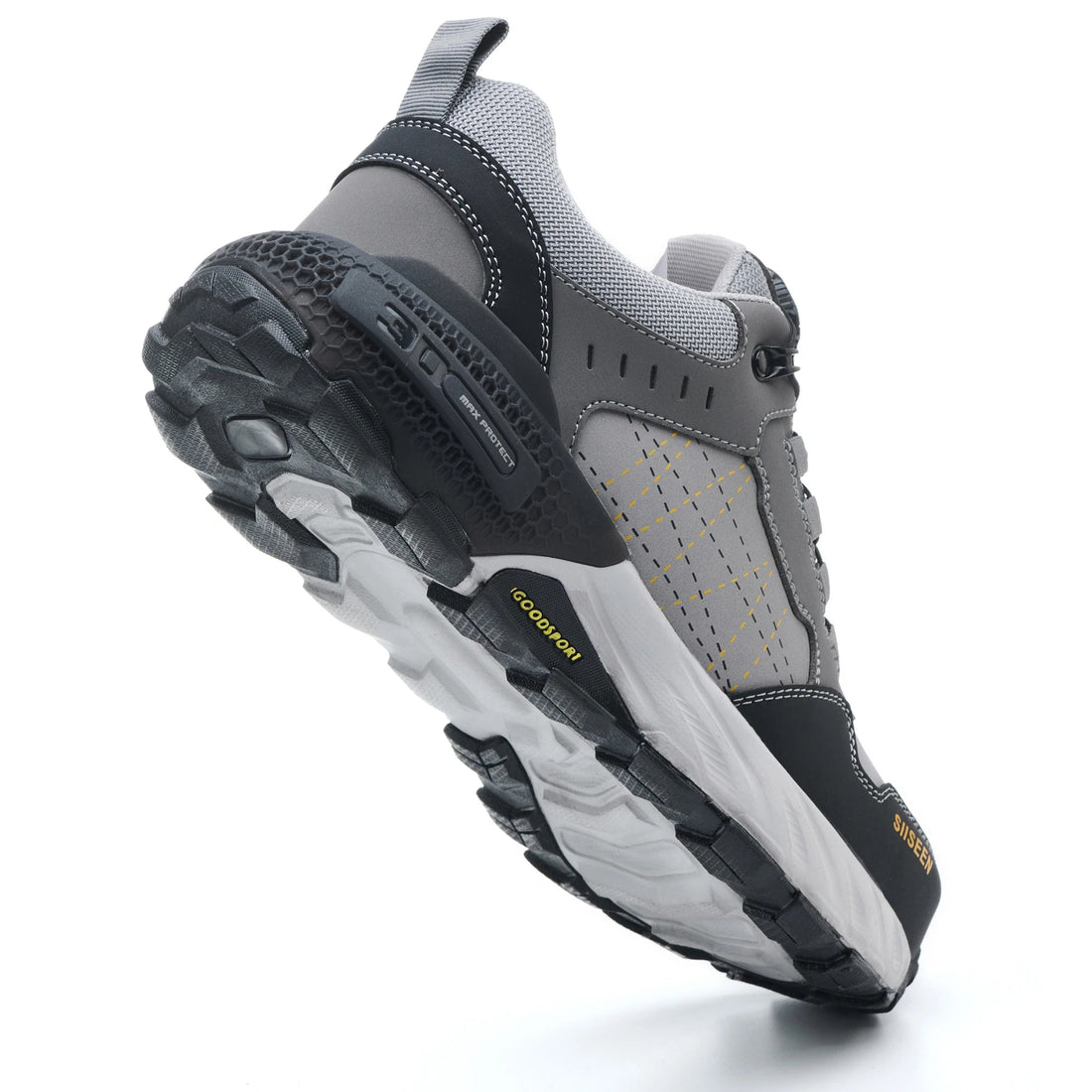 Fashion Steel Toe Fashion Style Lightweight Rubber Sole Comfortable Mesh Upper Metal Long Men Casual Custom Logo Safety Shoes Shield Tread