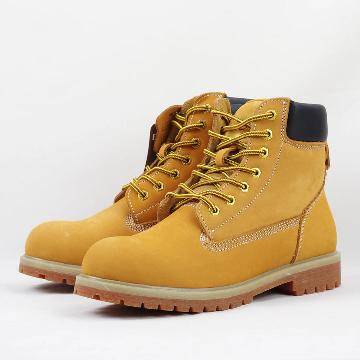 GENUINE LEATHER High Neck Goodyear Rubber Sole Construction Woodland Custom Logo OEM Comfortable and Light Safety Shoes Shield Tread