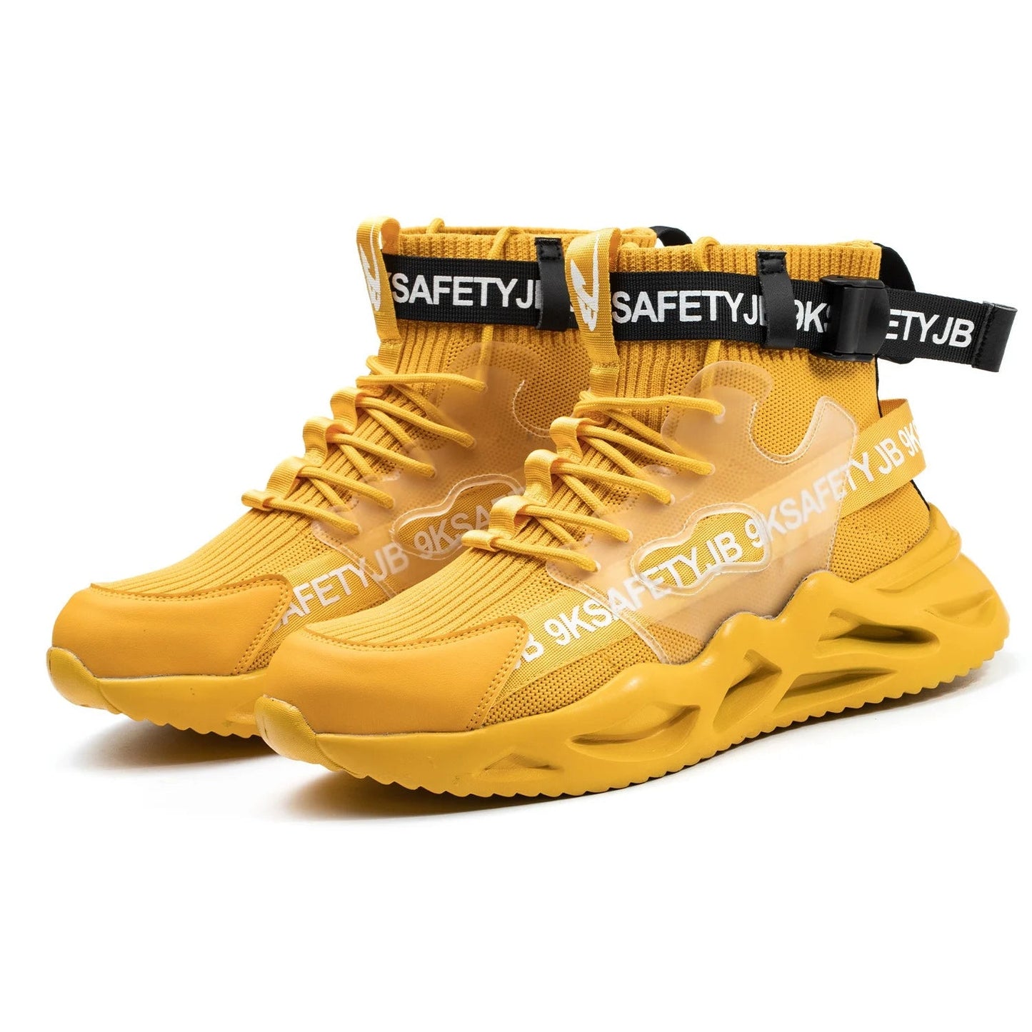 Waterproof Women Construction Funky High Cut Long Safety Men Work Steel Toe Working Industrial Fly Knit Sale Safety Boot for Men Shield Tread