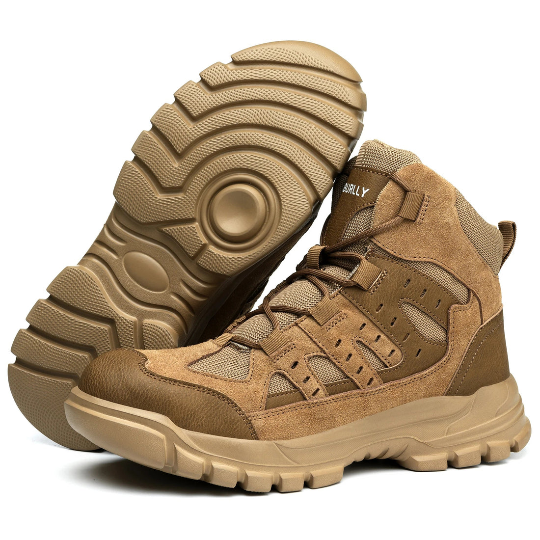Black Mesh Steel Toe Breathable PU Sole Anti-Blocking Anti-Smashing Impact Resistance Stock Suede Leather Safety Winter Factory Shield Tread