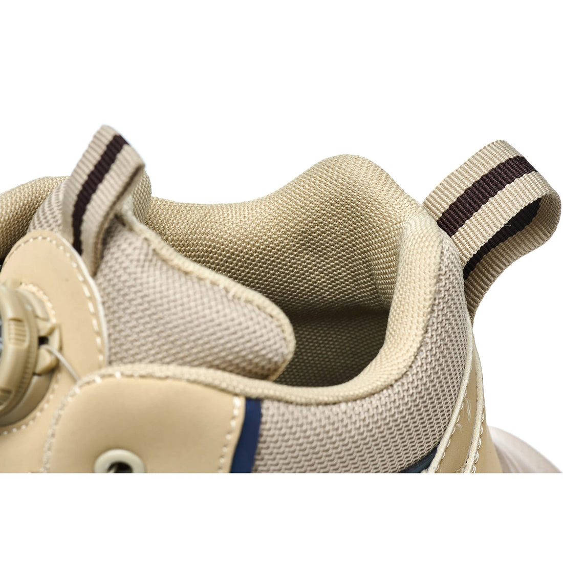 New Arrivals Beige PU Sole Sport Safety Shoes Light Weight Steel Toe Comfortable Breathable for Summer Autumn Work Fashionable Shield Tread