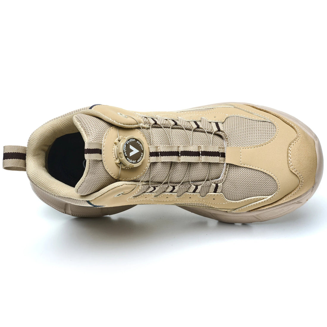 New Arrivals Beige PU Sole Sport Safety Shoes Light Weight Steel Toe Comfortable Breathable for Summer Autumn Work Fashionable Shield Tread