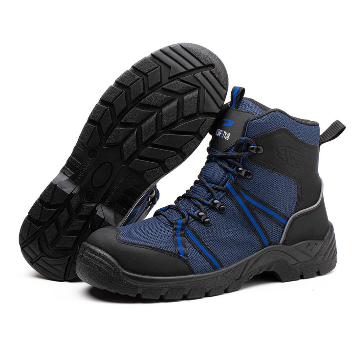 Men's High Cut Long Luxury Working Industrial Safety Boots Total Dark Brown Oil-Resistant Construction Steel Toe Winter Sale Shield Tread