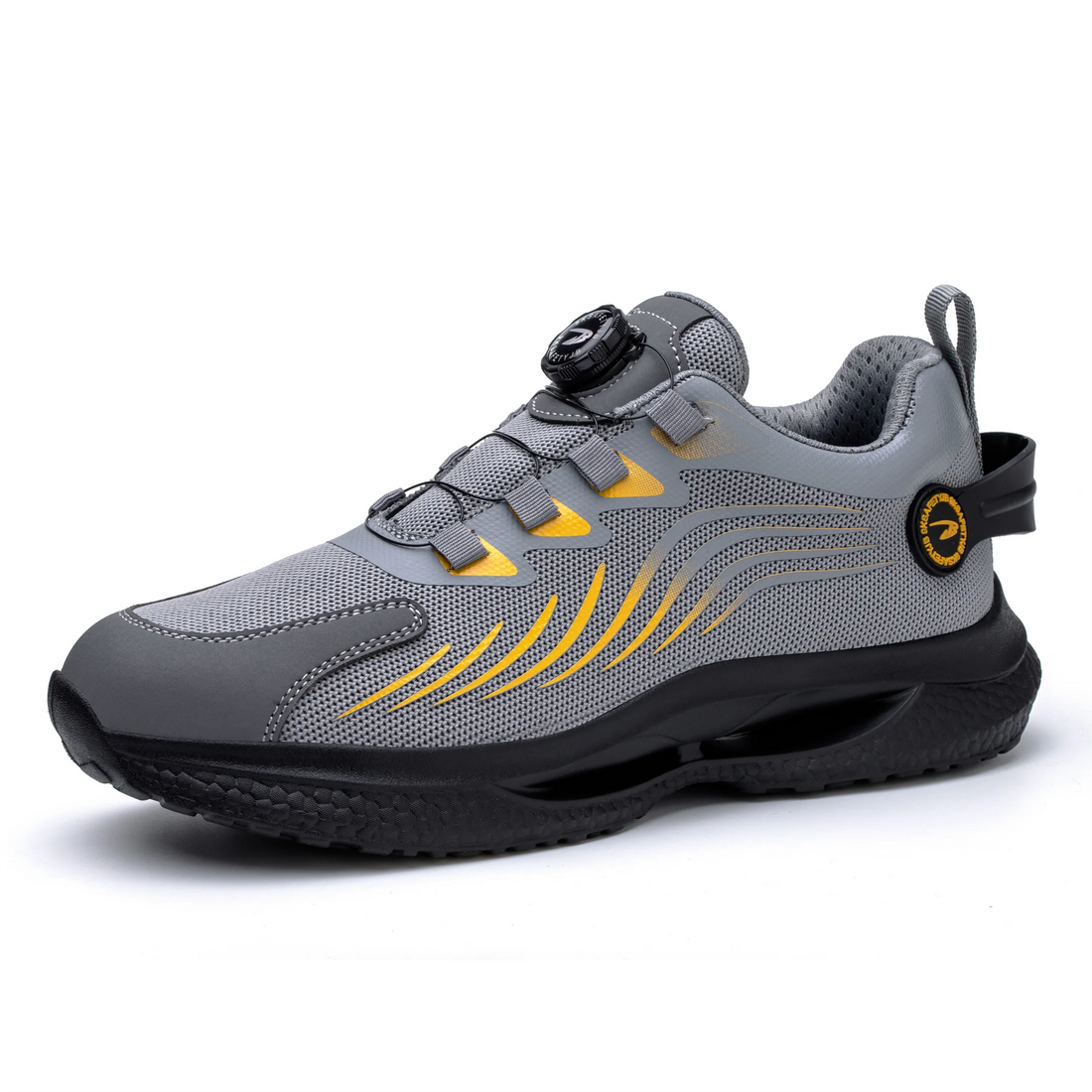 Men's New Style Quick Lacing Steel Toe Safety Shoes Summer Breathable Anti-Blocking Anti-Smashing Non-Slip Security Factory Shield Tread