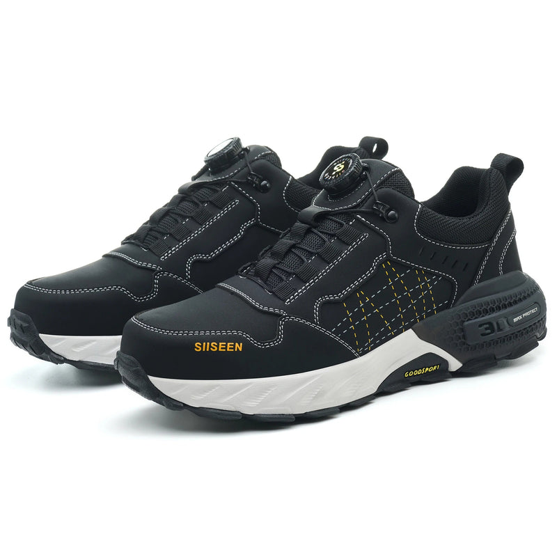 ShieldTread Safety Sneakers Lightweight Steel Toe Shoes for Men (FlexiGuard™ Aero) - Shield Tread