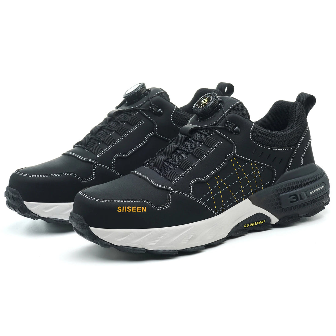Fashion Steel Toe Fashion Style Lightweight Rubber Sole Comfortable Mesh Upper Metal Long Men Casual Custom Logo Safety Shoes Shield Tread