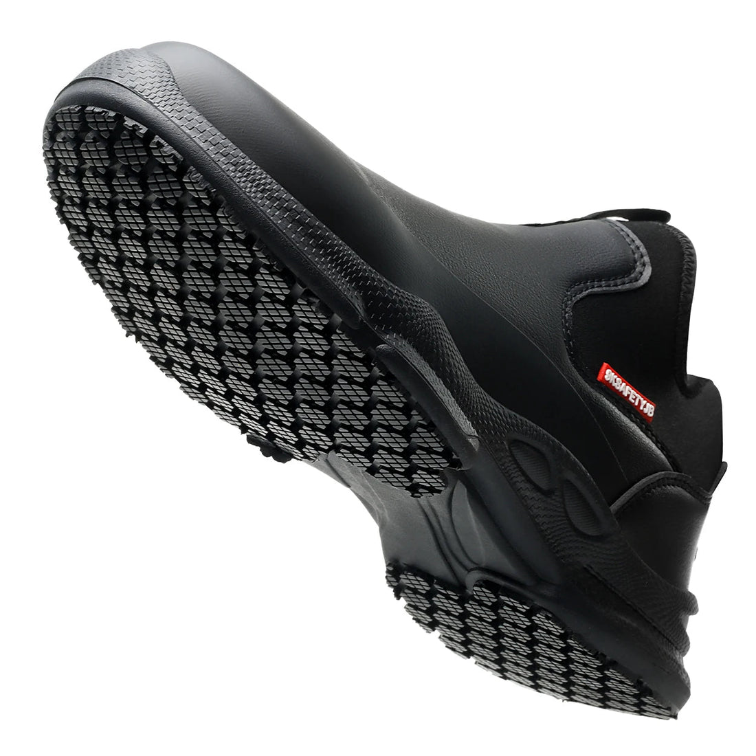 SRC Lev Chef Super Anti Slip Lightweight Chelsea Rubber Leather Casual Shoes Kitchen Restaurant Cook Safety Shoes Without Lace Shield Tread