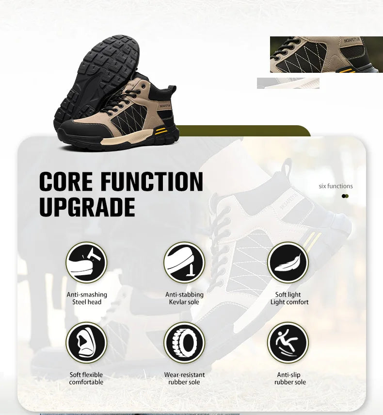 ShieldTread FlexiGuard™ Ascent: The Ultimate Hiking Work Shoes - Shield Tread