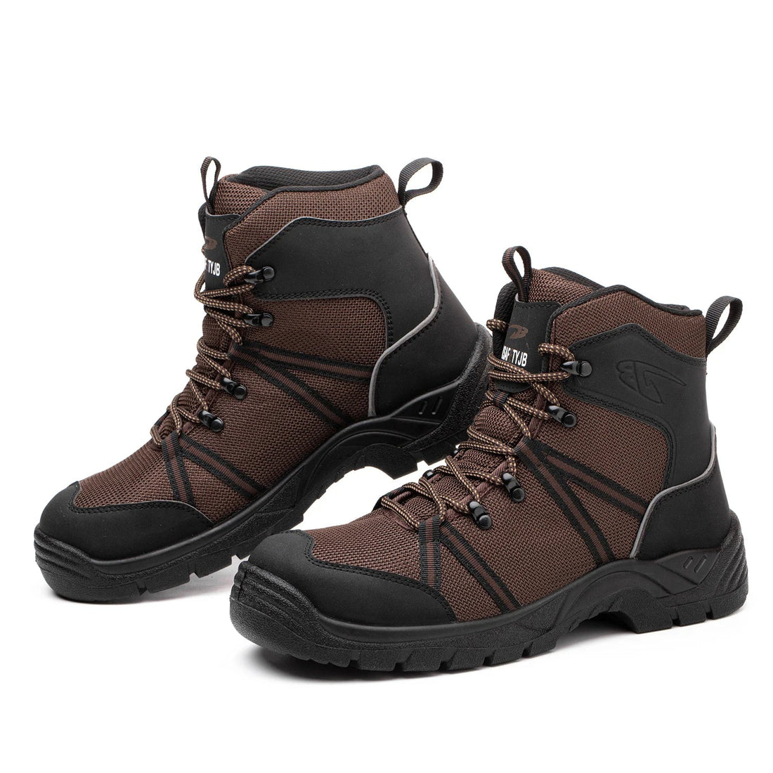 Men's High Cut Long Luxury Working Industrial Safety Boots Total Dark Brown Oil-Resistant Construction Steel Toe Winter Sale Shield Tread