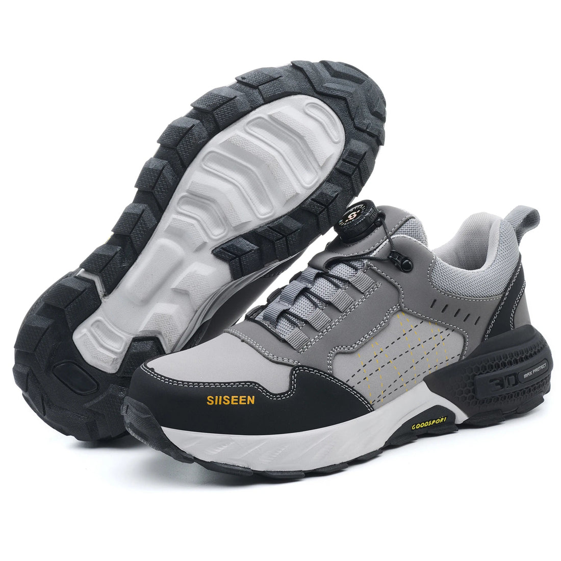 Fashion Steel Toe Fashion Style Lightweight Rubber Sole Comfortable Mesh Upper Metal Long Men Casual Custom Logo Safety Shoes Shield Tread