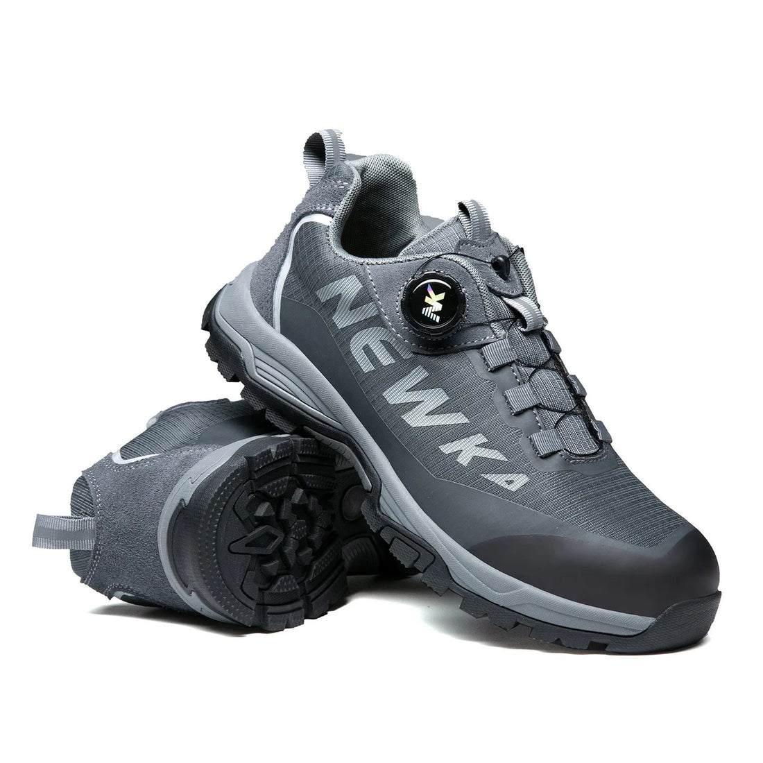 Top Quality Steel Toe Non-Slip Dual Density PU Sole Comfortable Mesh Upper Metal Long Men Casual Custom Logo Safety Shoes Shield Tread