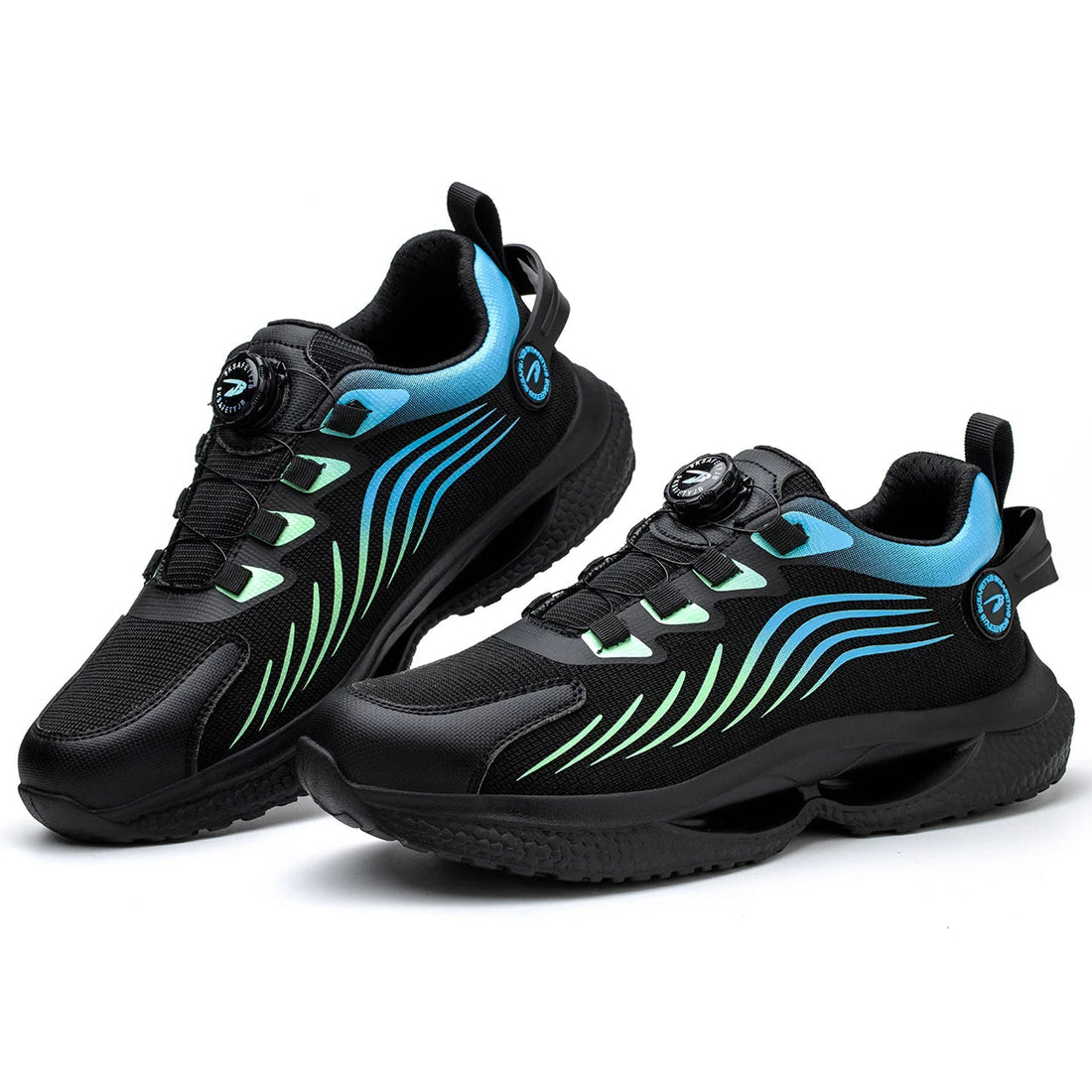 Men's New Style Quick Lacing Steel Toe Safety Shoes Summer Breathable Anti-Blocking Anti-Smashing Non-Slip Security Factory Shield Tread