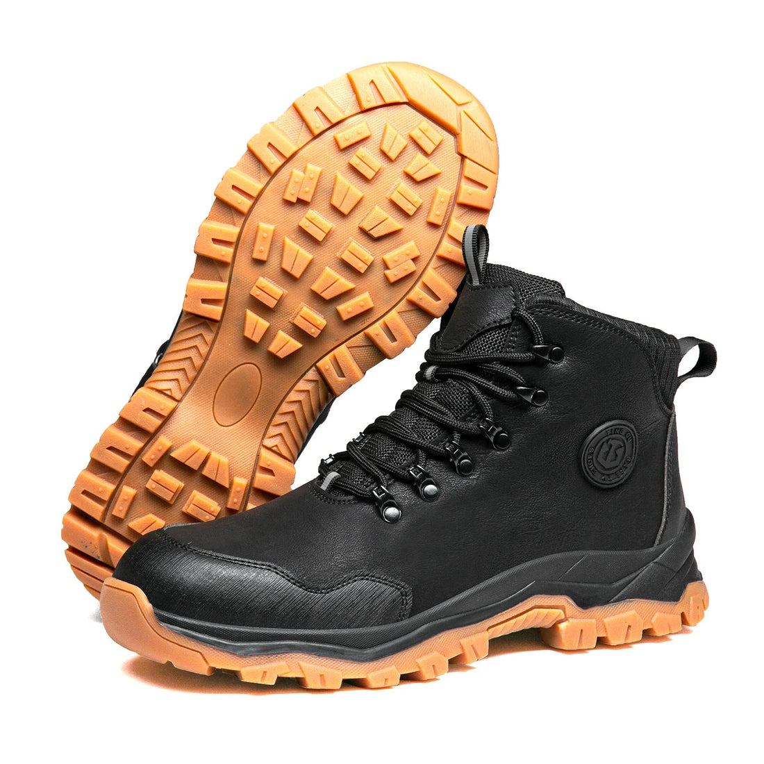Steel Toe Wear Resistant Shock Absorption TPR Sole Comfortable Mesh Upper Metal Long Men Casual Custom Logo Safety Shoes Shield Tread