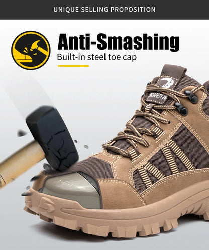 Indestructible Steel Toe Work Sneakers: Puncture-Proof, Safe Shield Tread