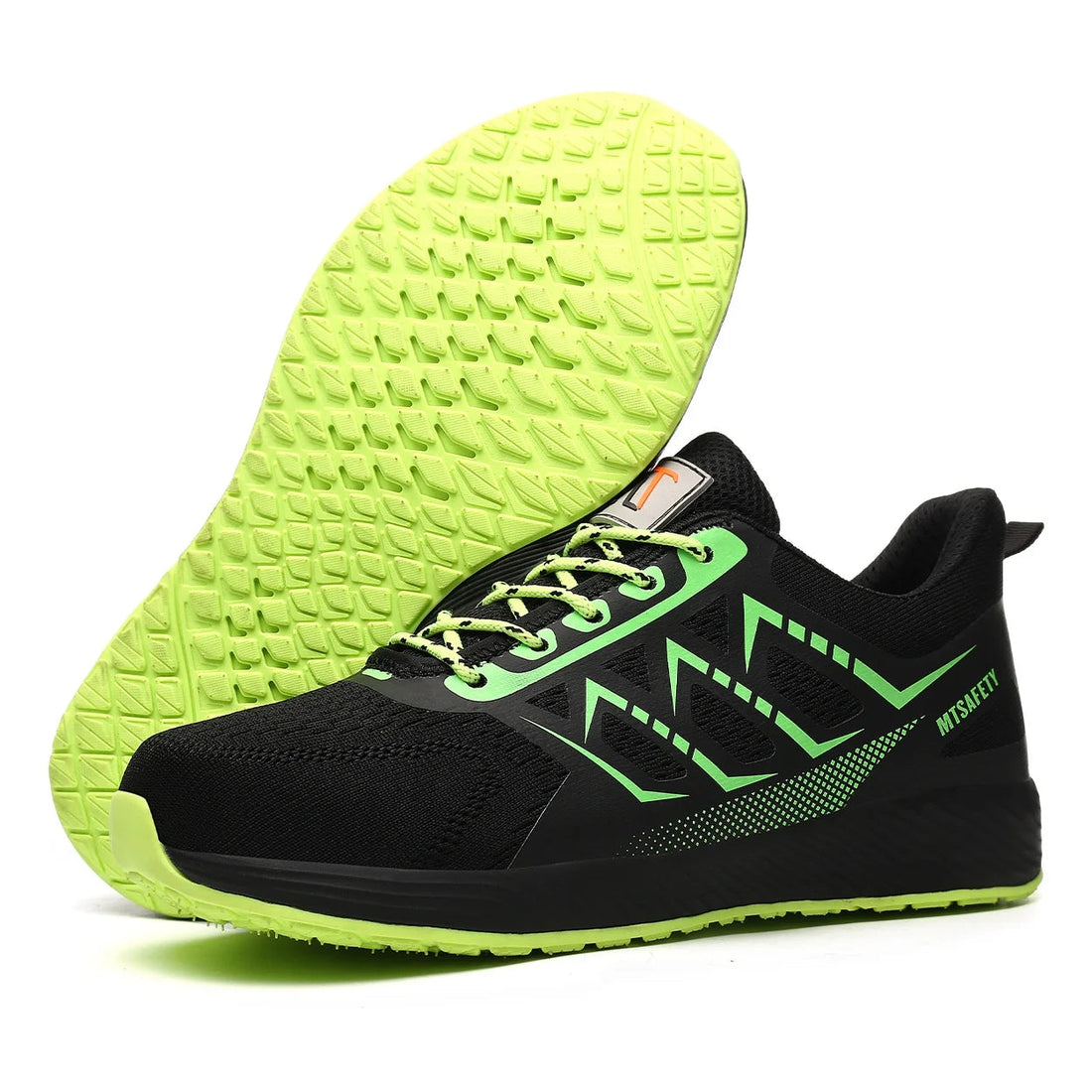 Men's NEW Fashion Sport Comfortable Breathable Steel Toe Work Safety Shoes Light Weight-for Fall/Winter Factory Use Shield Tread