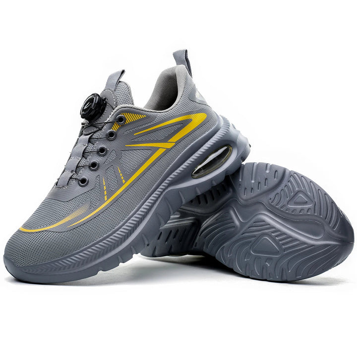 Black Tiger S1P Anti-Slip Men's Steel Toe Sneakers Lightweight Work Safety Shoes Standard Work Time Functional Factory Winter Shield Tread