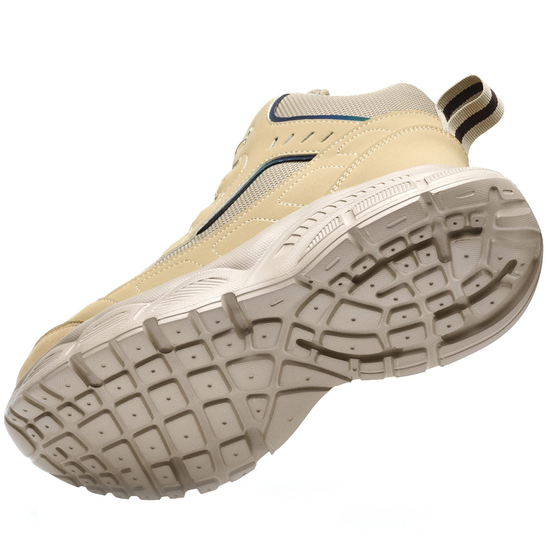 New Arrivals Beige PU Sole Sport Safety Shoes Light Weight Steel Toe Comfortable Breathable for Summer Autumn Work Fashionable Shield Tread