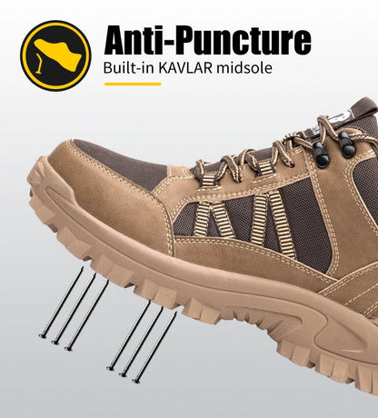 Indestructible Steel Toe Work Sneakers: Puncture-Proof, Safe Shield Tread