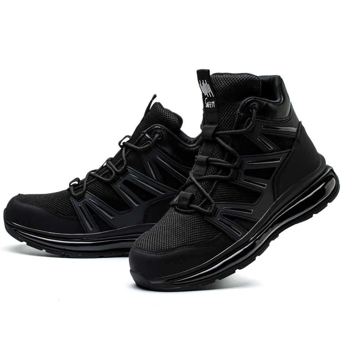New Arrivals Air Cushion Sole Light Weight Breathable Upper Anti-smashing Metal Non Slip Work Men Steel Toe Safety Shoes Shield Tread
