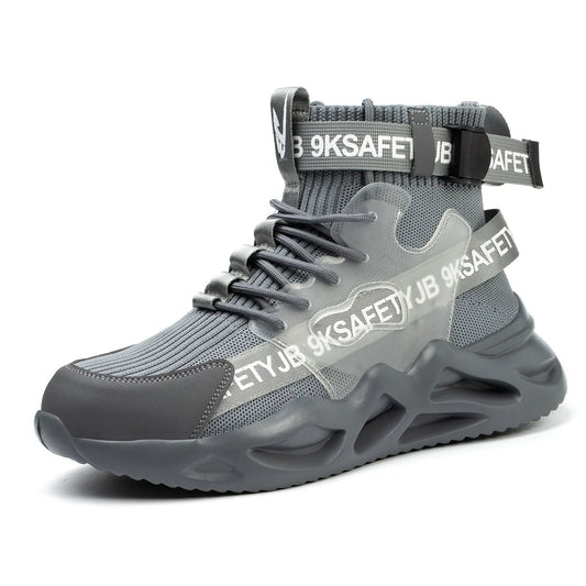 Waterproof Women Construction Funky High Cut Long Safety Men Work Steel Toe Working Industrial Fly Knit Sale Safety Boot for Men Shield Tread