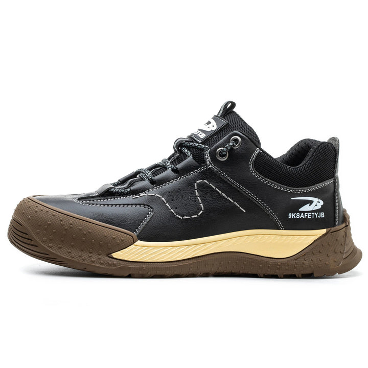 Anti Static Leather Lightweight Armored Rigger Brown Plastic Steel Toe Men Security Construction En20345 Shoes Safety Boots Shield Tread