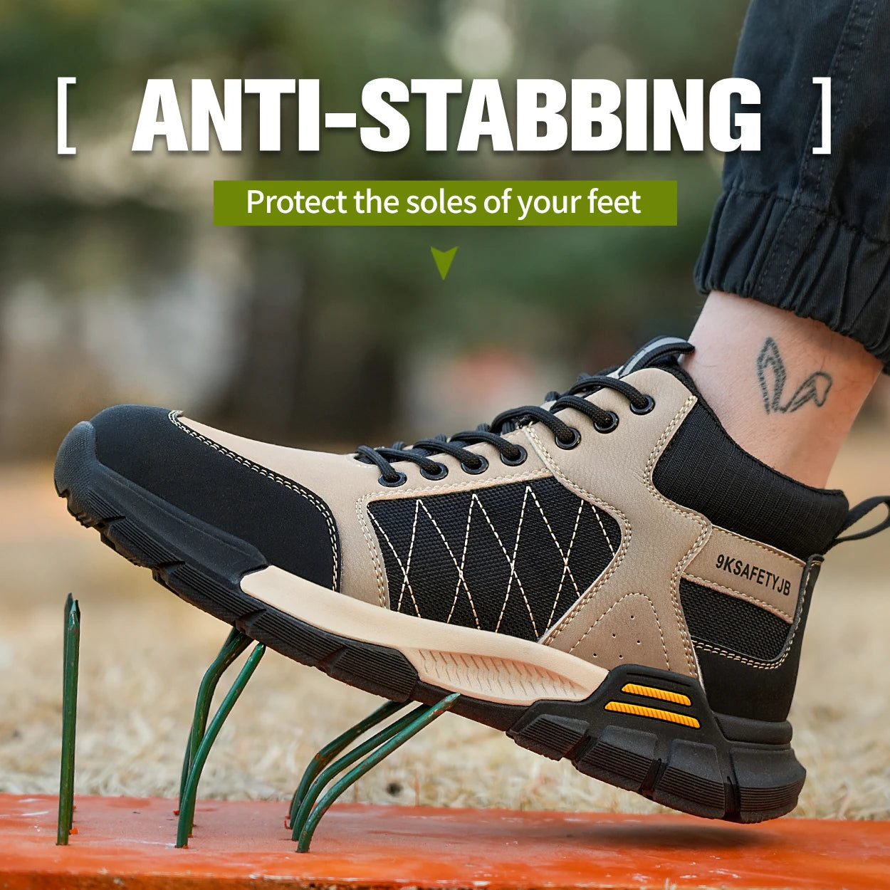 ShieldTread FlexiGuard™ Ascent: The Ultimate Hiking Work Shoes - Shield Tread