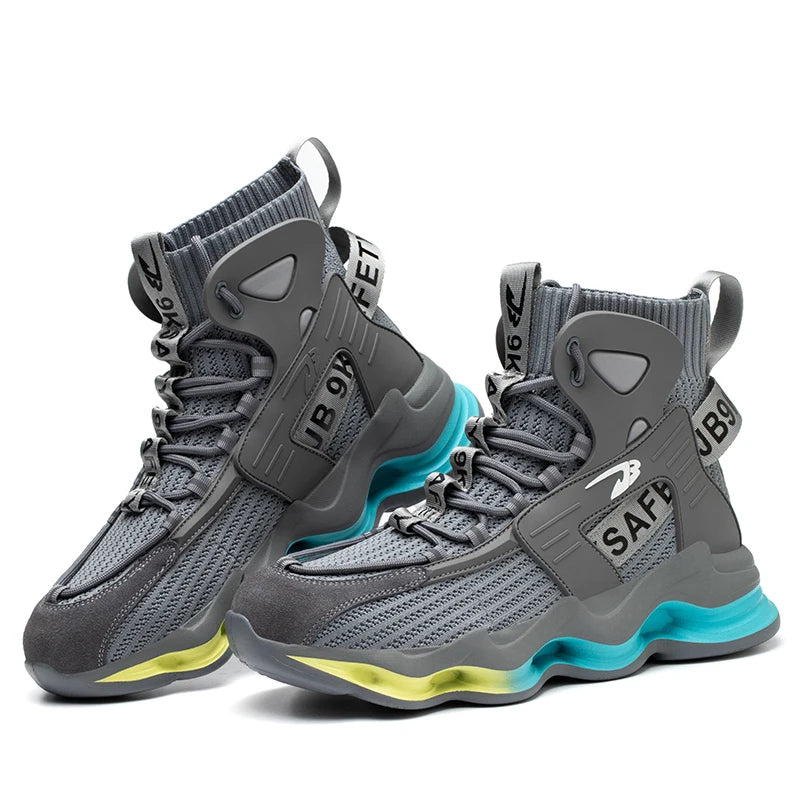 ShieldTread Men’s FlexiGuard™ Atlas Outdoor Safety Shoes – Steel Toe, Waterproof, Slip-Resistant Work & Hiking Sneakers Shield Tread