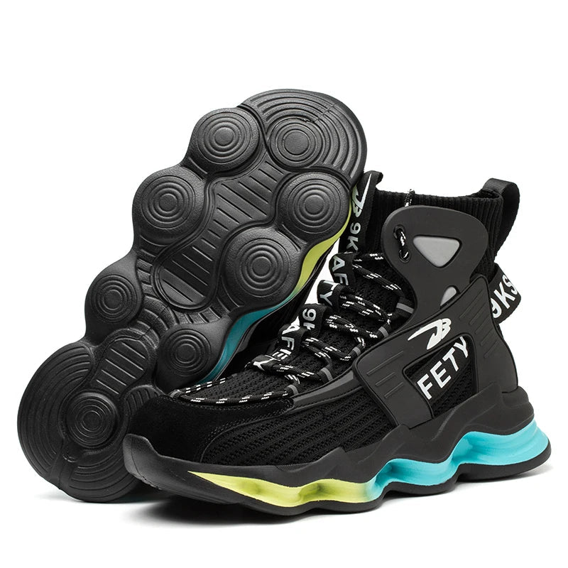 ShieldTread Men’s FlexiGuard™ Atlas Outdoor Safety Shoes – Steel Toe, Waterproof, Slip-Resistant Work & Hiking Sneakers Shield Tread