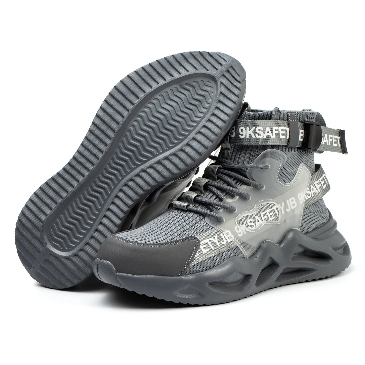 Waterproof Women Construction Funky High Cut Long Safety Men Work Steel Toe Working Industrial Fly Knit Sale Safety Boot for Men Shield Tread
