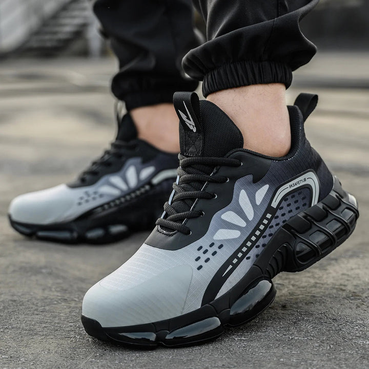 Lace up Eva Mens Fire Proof Working Rubber Outdoor Waterproof Hiking Winter Construction Safety Shoes Men Work Boots Shield Tread