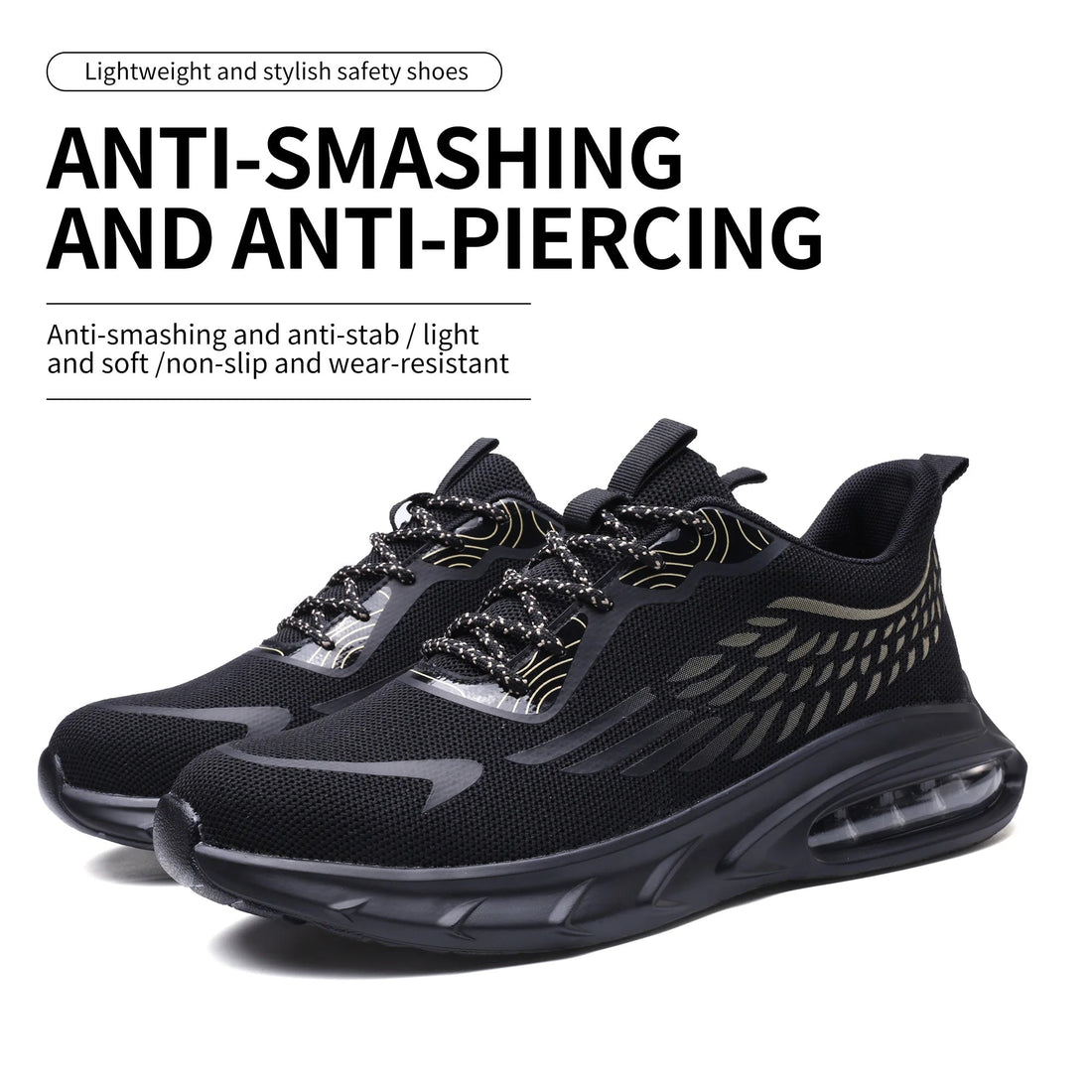 New Style Lightweight Suede Leather Mesh Sport Safety Shoes Steel Toe Anti-Slip Rubber PU Sole Fashionable Summer Sports Shoes Shield Tread