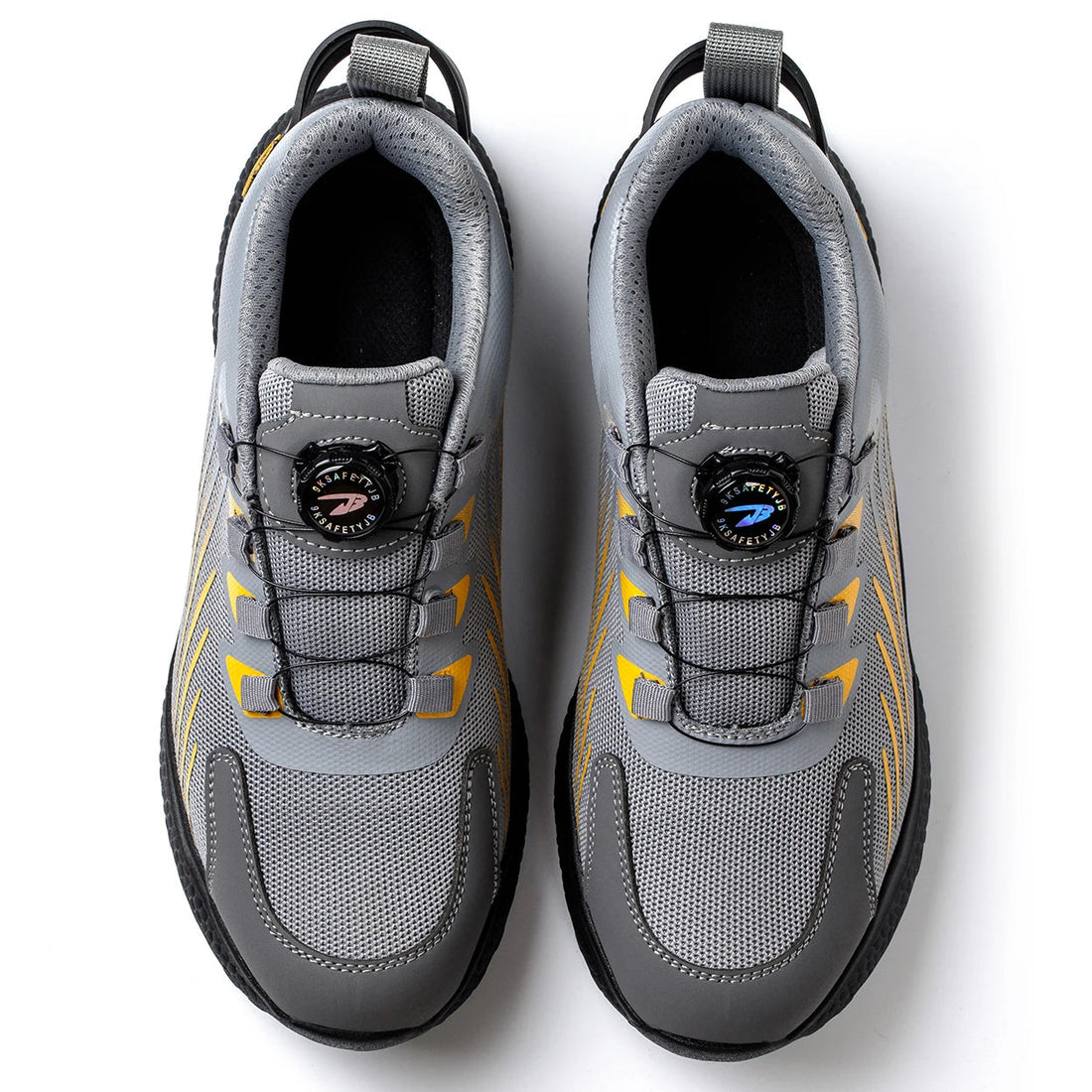 Men's New Style Quick Lacing Steel Toe Safety Shoes Summer Breathable Anti-Blocking Anti-Smashing Non-Slip Security Factory Shield Tread