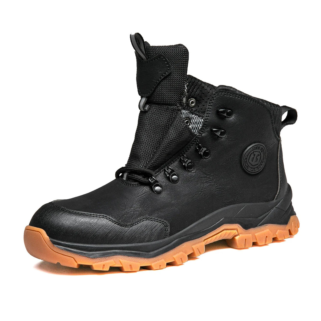 Steel Toe Wear Resistant Shock Absorption TPR Sole Comfortable Mesh Upper Metal Long Men Casual Custom Logo Safety Shoes Shield Tread