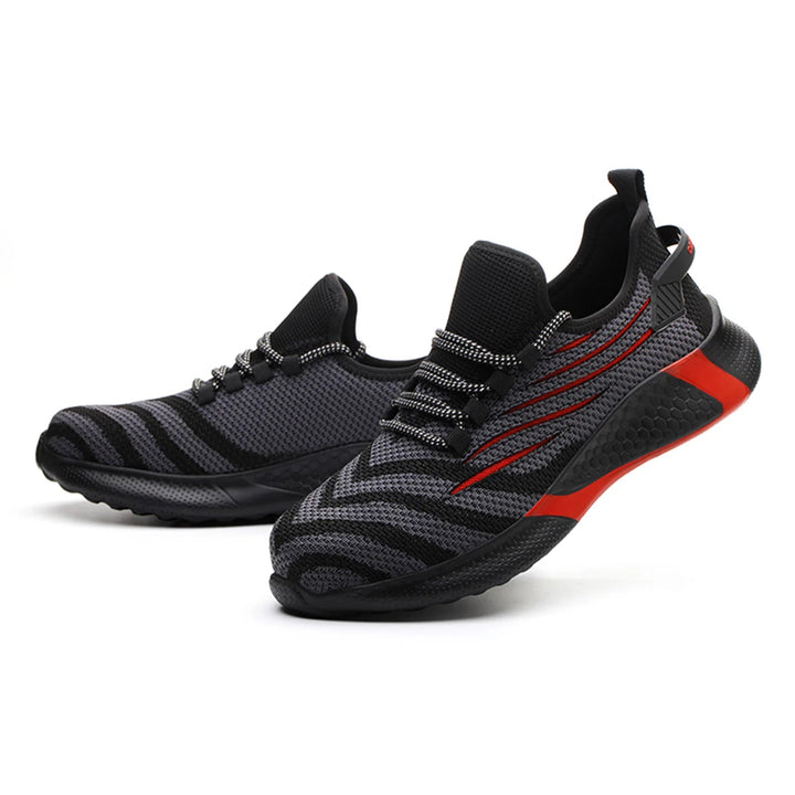 ZP Manufacturer Construction Waterproof Steel Toe Large Size Eu 50 Sport Light Weight Steel Toe Work Womens Safety Shoes for Men Shield Tread
