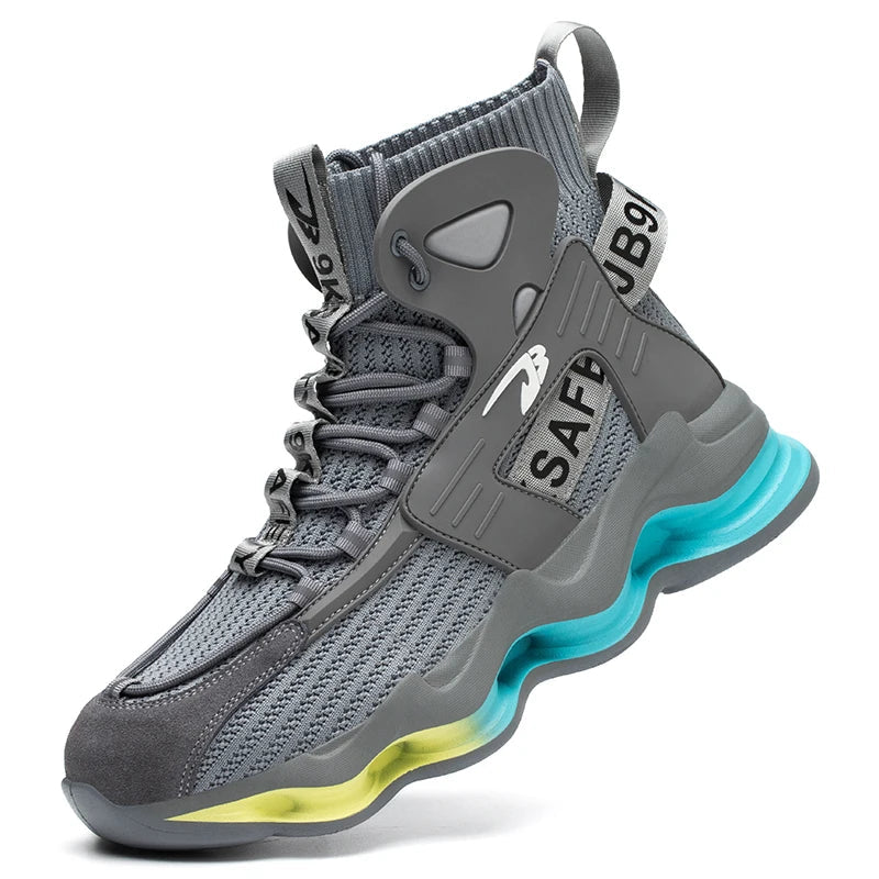 ShieldTread Men’s FlexiGuard™ Atlas Outdoor Safety Shoes – Steel Toe, Waterproof, Slip-Resistant Work & Hiking Sneakers Shield Tread
