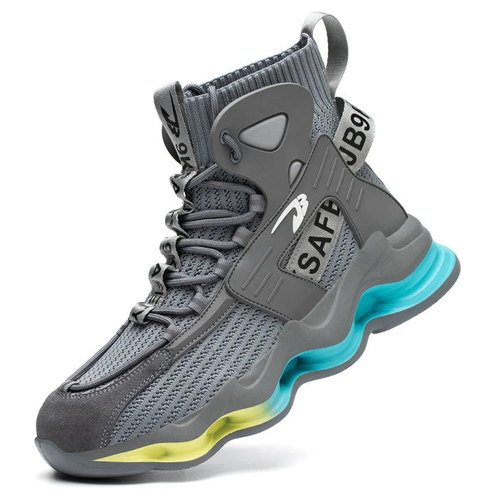 ShieldTread Men’s FlexiGuard™ Atlas Outdoor Safety Shoes – Steel Toe, Waterproof, Slip-Resistant Work & Hiking Sneakers Shield Tread