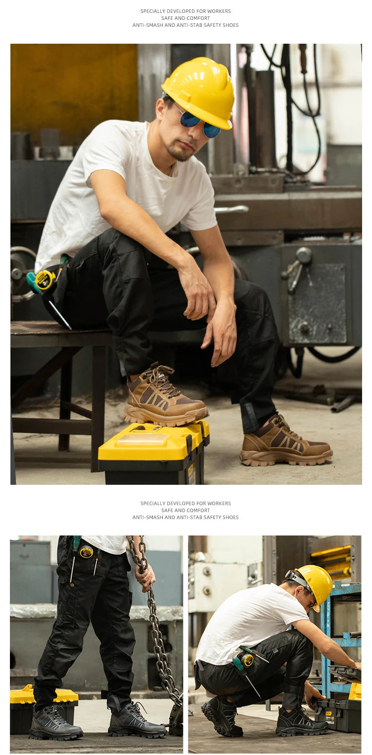 Indestructible Steel Toe Work Sneakers: Puncture-Proof, Safe Shield Tread